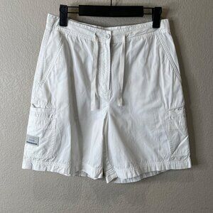 Lauren Ralph Lauren Womens White Cargo Shorts‎ Size 4 100% Cotton Drawstring